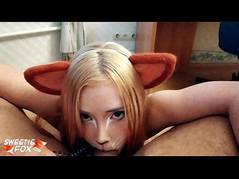 ❤️ Kitsune د هغې په خوله کې ډیک او کم تیر کړ مقعد ویډیو